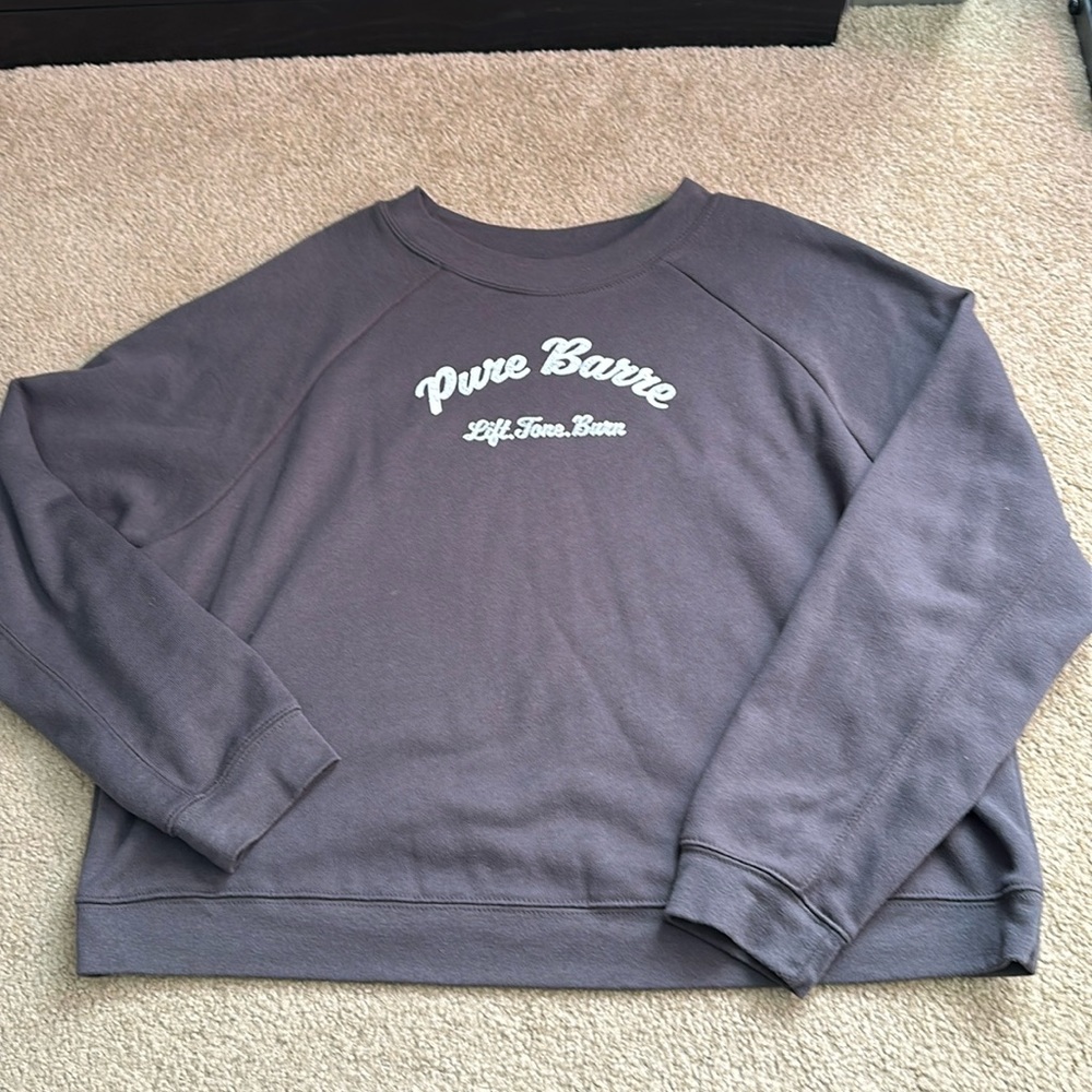 Pure barre ltb crew neck sweater